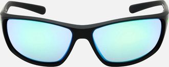 Nike Mens Nike RabidGrey Green Mirror Lensed Matte Black Sunglasses - Size: ONE size