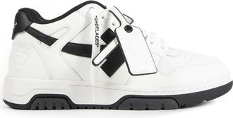 Off-white Sneakers, male, White, 10 1/2 UK, White Leather Trainers with Logo Details