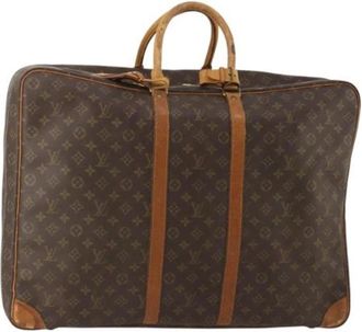 Louis Vuitton Tweedehands Canvas Louis Vuitton tassen - Dames - Vintage Weekendtas - Bruin - ONE Size - Vintage