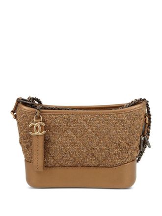 Chanel Borsa a spalla Gabrielle piccola anni 2010 - Marrone