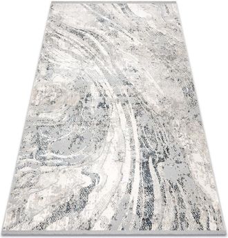 RugsX Alfombra Tuls Estructural, Franjas 51328 Vintage, Abstracci&oacute;n Marfil / Gris Beige 240x330 Cm