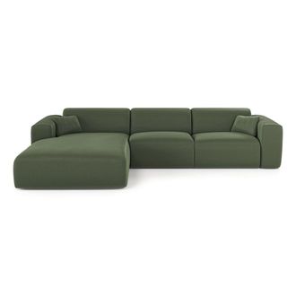 Sia Home Sof&aacute; cama izquierdo 5 plazas tramado verde