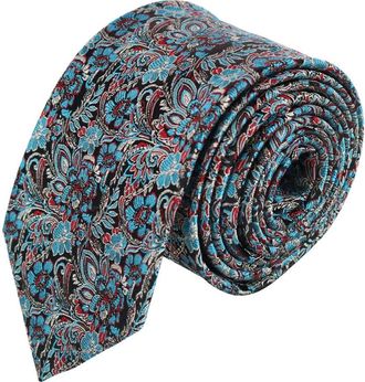 Trafalgar Store Enzo Exploded Floral Silk Necktie in Multiple Colors at Nordstrom