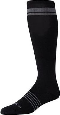 New Balance Unisex Pro Run OTC Socks 1 Pair in Black Nylon, size X-Large