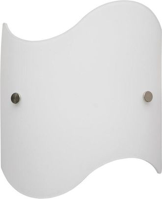 Energy Aplique 1xe27 Acabado Cromado Placa Cristal Blanco E Energy