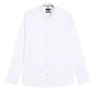 Ted Baker Allarde Regular Merkshirt In Wit Oxford-formaat