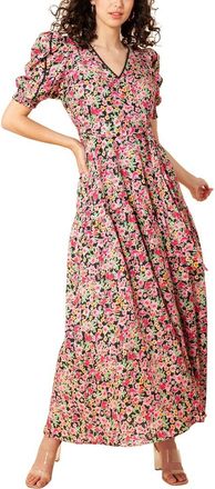 Hale Bob Hale Bob V Neck Linen Maxi Dress