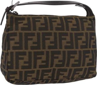 Fendi Pre-owned Accessory Pouch - Dames - Vintage Handtas - Bruin - ONE Size - Vintage