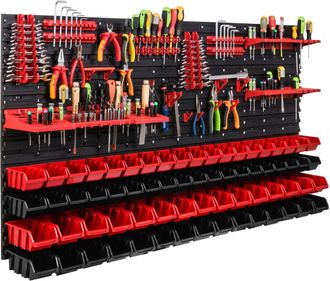 OEM Tablero De Herramientas Para Taller 156x78 Cm + 68 Cubetas