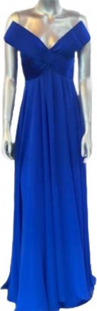 Jovani Womens Bow Gown In Royal Blue
