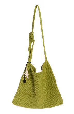 Free People Coastal Crush Straw Tote in Matcha at Nordstrom