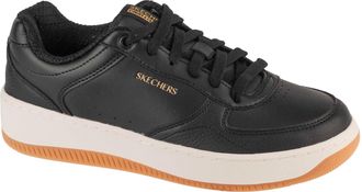 Skechers Womens Sport Court 2.0-core Essentia Sneaker, Black/Black, 4.5 UK