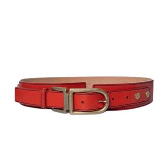 Celine Pre-owned Belts, female, Red, Size: ONE SIZE Pre-owned Vintage Leather Belt