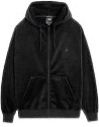 Yohji Yamamoto Velvet Corduroy Rits Hoodie - Heren - Sweatshirts & Hoodies - Zwart - Maat: L Corduroy