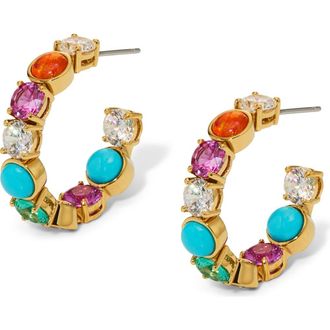 Nadri Frieda C Hoop Earrings in Gold at Nordstrom