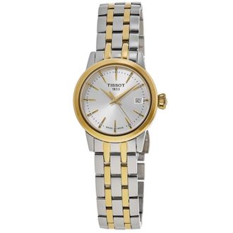 Tissot Classic Dream Lady Silver Dial Two-Tone Steel Womens Watch T129.210.22.031.00