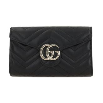 Gucci Marmont Chain Wallet - Accessories - Mujer - Negro - ONE SIZE
