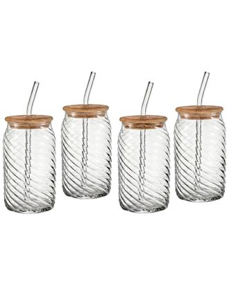 The Jay Companies s Belmar Set Of Four 18Oz Glass Sippers