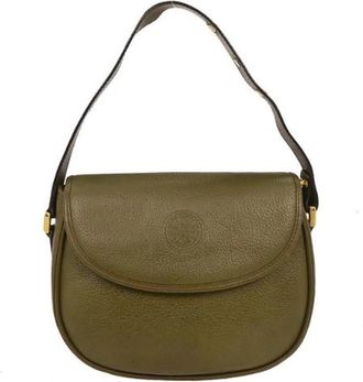 Gucci Pre-owned Vintage Schoudertas - Dames - Vintage Schoudertas - Groen - ONE Size - Leer - Vintage