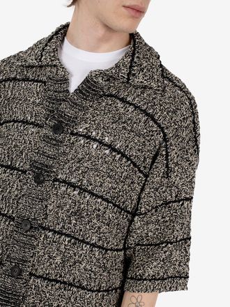 Roberto Collina Maglia manica corta moulin&egrave; nero / ecru