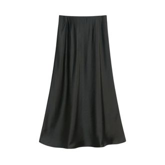 By Malene Birger Rokken, Dames, Zwart, S, Polyester, Boshan Midi Rok