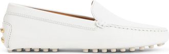 Tod's White Leather Loafers