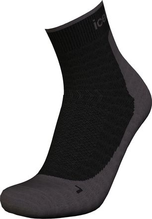 Icebreaker Mens Hike+ Light Mini Socks - Black/Obsidian - Medium