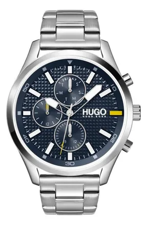 HUGO BOSS Chase Chronograph Bracelet Watch, 46mm in Blue Dial at Nordstrom