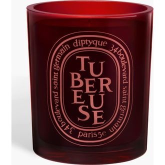 Diptyque Tub&eacute;reuse (Tuberose) Large Scented Candle in Red Vessel at Nordstrom, Size 21 Oz