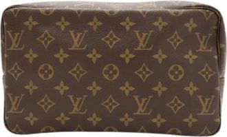 Louis Vuitton Pre-owned Monogram Clutch Pouch - Dames - Vintage Tassen - Bruin - ONE Size - Vintage
