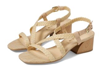 Anne Klein Meliza Sandals Womens Raffia Block Heel Slingback HTAT1746