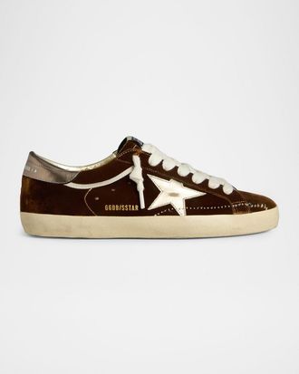 Golden Goose Super-Star Velvet Low-Top Sneakers