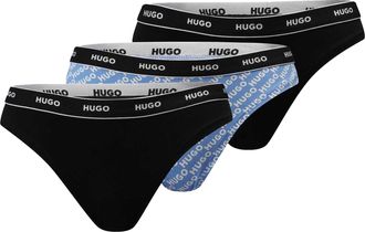 HUGO BOSS Hugo Dames/Dames logobroek (Set van 3) (Blauw/Zwart)
