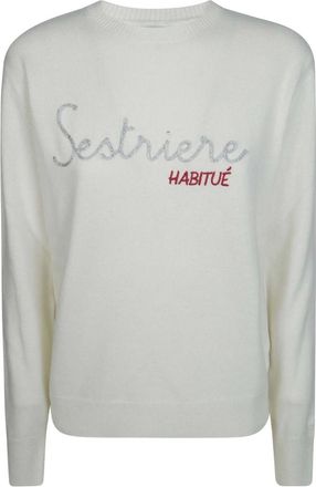 MC2 Saint Barth Maglione girocollo New Queen - - Knitwear - Donna - Bianco - M