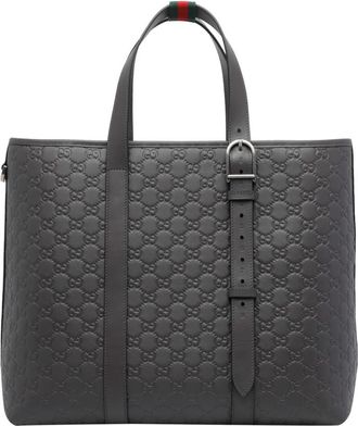 Gucci Big Gg Emblem Shopping Bag