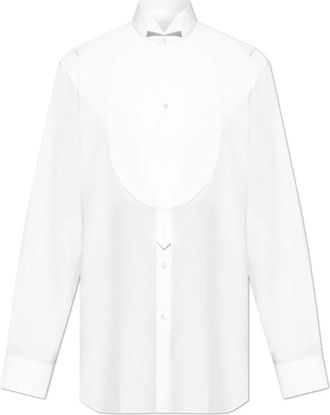 Maison Margiela Shirt met lange mouwen - Heren - Zakelijke Overhemden - Wit - L - Katoen - Overhemden
