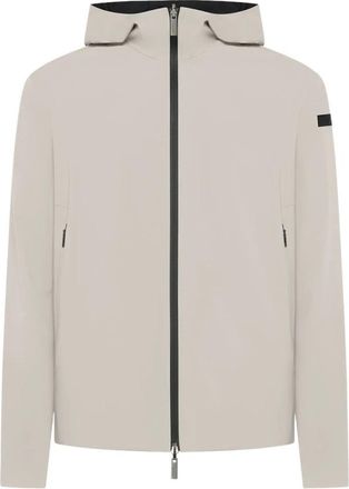 Roberto Ricci Design Omkeerbaar jack met vaste capuchon - Heren - Zomerjassen - Beige - L - Jassen