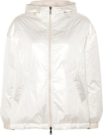 Brunello Cucinelli Witte Donzen Jas - Dames - Zomerjassen - Wit - S - Jassen