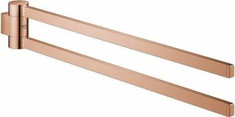 GROHE Barra De Toalla Selection 400mm. R&iacute;gido 2 Brazos Oro Rosa Brillante