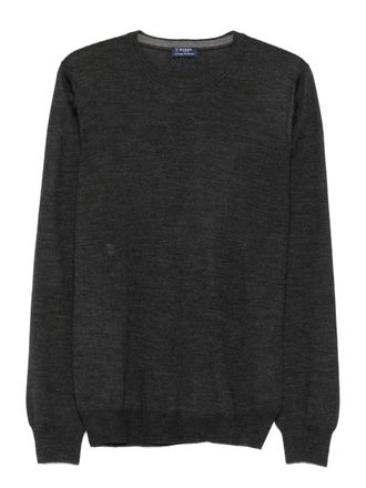 Barba round-neck long-sleeve sweater - men - Fabric - 50 - Grey