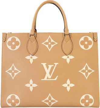 Louis Vuitton Beige Monogram Empreinte Handbag Tote Bag (Pre-Owned)