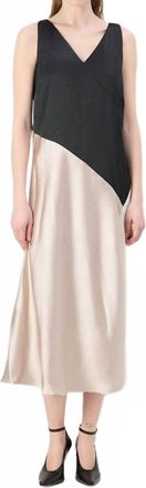 DKNY Asymmetrical Cocktail Dress In Black