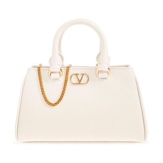 Valentino Garavani Handbags, female, Beige, Size: ONE SIZE Leather Bag