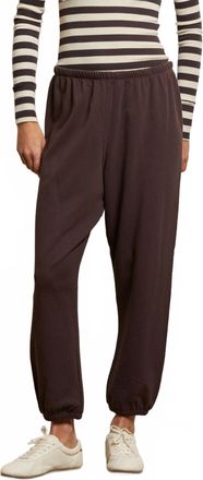perfectwhitetee Johnny French Terry Easy Sweatpants In Cocoa