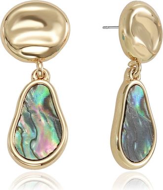Ettika Abalone Drop Earrings in Gold at Nordstrom Rack