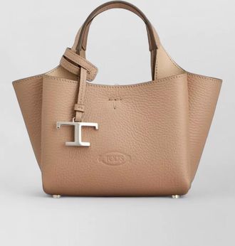 Tod's micro leather tote bag detachable shoulder strap