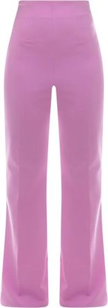 Sportmax Peter Broeken - Dames - Straight fit broeken - Roze - XS - Broeken