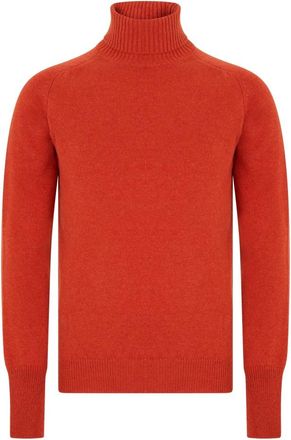 Fedeli Trui met hoge hals - Heren - Coltruien - Rood - 5XL - Kasjmier - Truien & Vesten