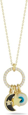 Sphera Milano Enamel Charm Necklace in Gold at Nordstrom Rack