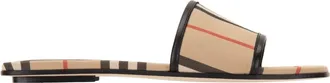 Burberry Schoenen, Dames, Beige, 36 EU, Leer, Slippers